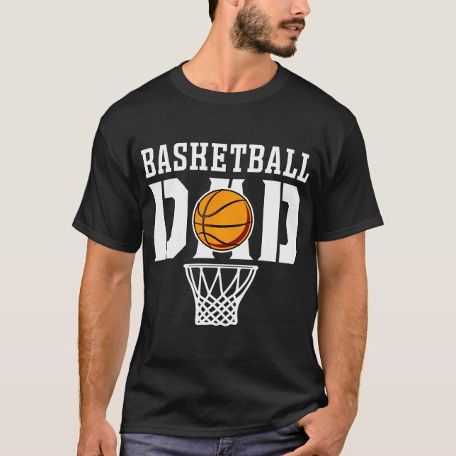 Camiseta Papá de Basquete - Pai de Basquete (Frente)