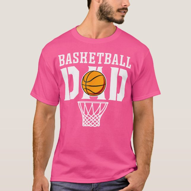 Camiseta Papá de Basquete - Pai de Basquete (Frente)