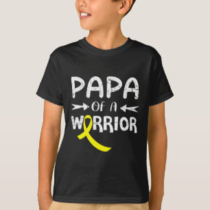 Camiseta Papá De Um Guerreiro Contra O Cancer Da Infância P
