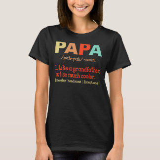 Camiseta Papa Definição Para Dia de os pais De Pai Avô