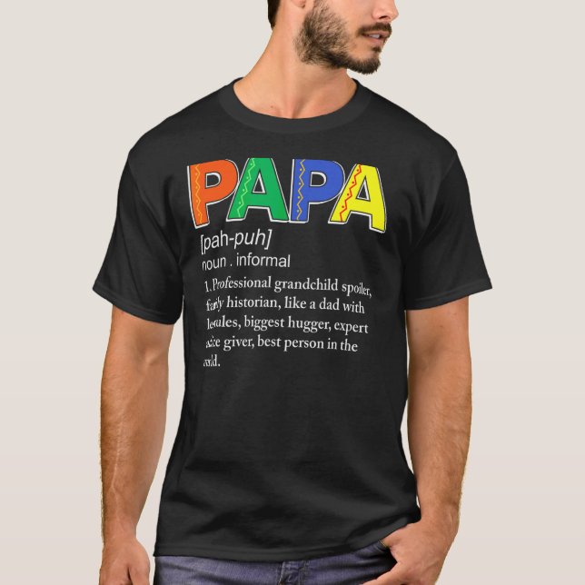 Camiseta Papa Definition Professional Grandchild Spoiler Fa (Frente)