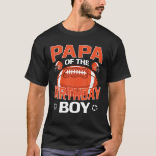 Camiseta Papá do Aniversário do Futebol Americano