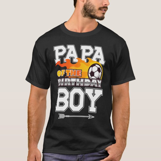 Camiseta Papá do Aniversário Futebol Esportivo Corresponden (Frente)