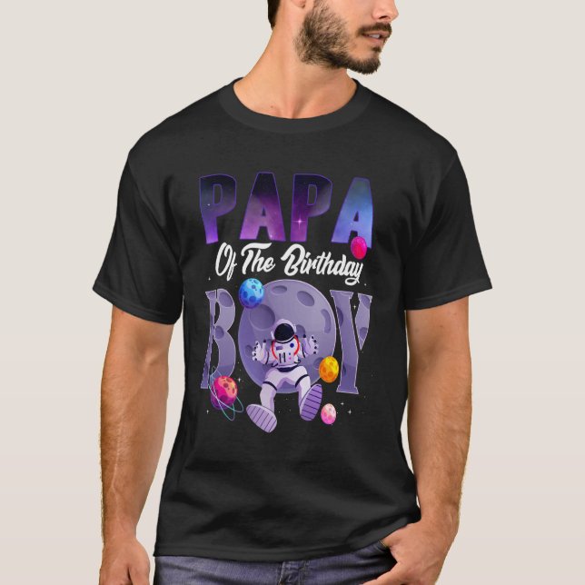 Camiseta Papá Do Astronauta Do Astronauta Do Astronauta (Frente)