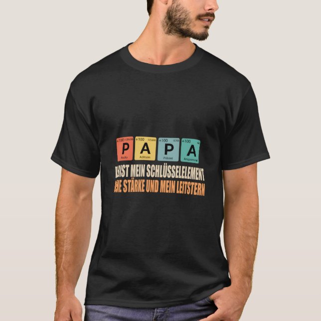 Camiseta Papa Du Bist Mein Schlã¼Sselelet Meine Stã¤Rke (Frente)