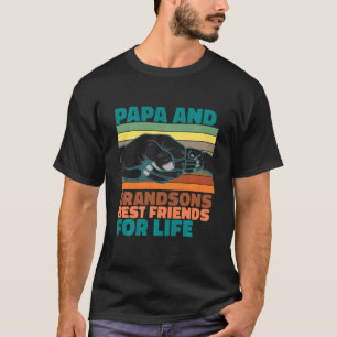 Camiseta Papa E Avós Melhores Amigos Para O Título De Vida