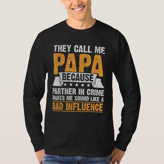 Camiseta Papá Engraçado Papi Papaw De Netos Papá (Frente)
