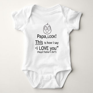 Camiseta Papá eu te amo!