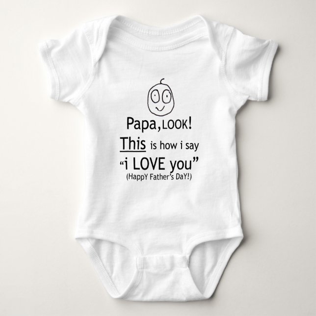 Camiseta Papá eu te amo! (Frente)