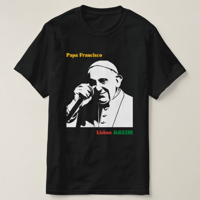 CAMISETA PAPA FRANCISCO LISBOA MMXXIII (Frente do Design)