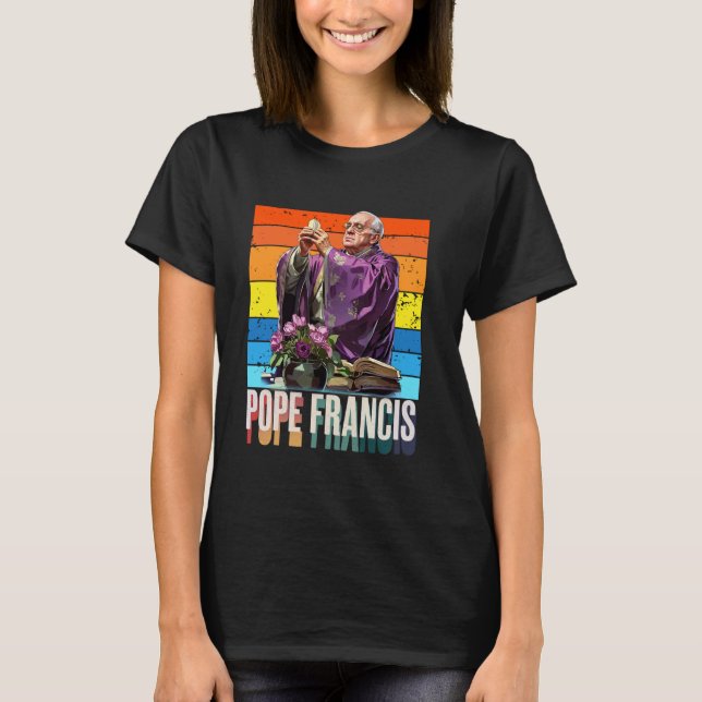 Camiseta Papa Francisco Vaticano Católico Santo (Frente)