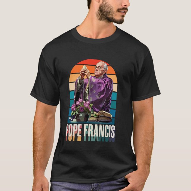 Camiseta Papa Francisco Vaticano Católico Santo (Frente)