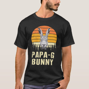 Camiseta Papá G Rosto Coelho Com Óculos Solares Páscoa Corr