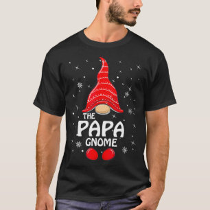 Camiseta Papa Gnomo Família Correspondendo Natal Engraçad