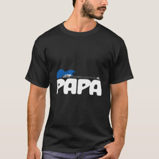 Camiseta Papa Guitar Guitarist Grandpa Grandfather Musician