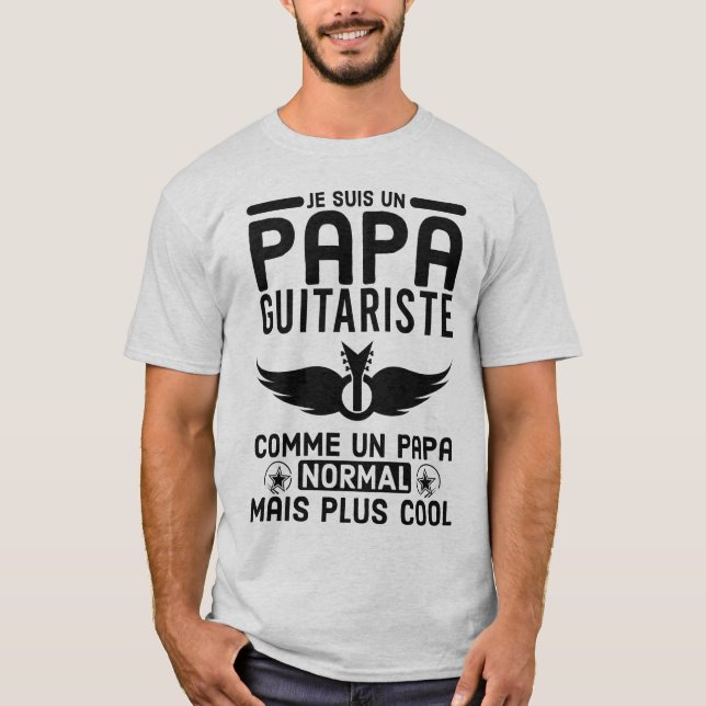 Camiseta Papa guitariste (Frente)