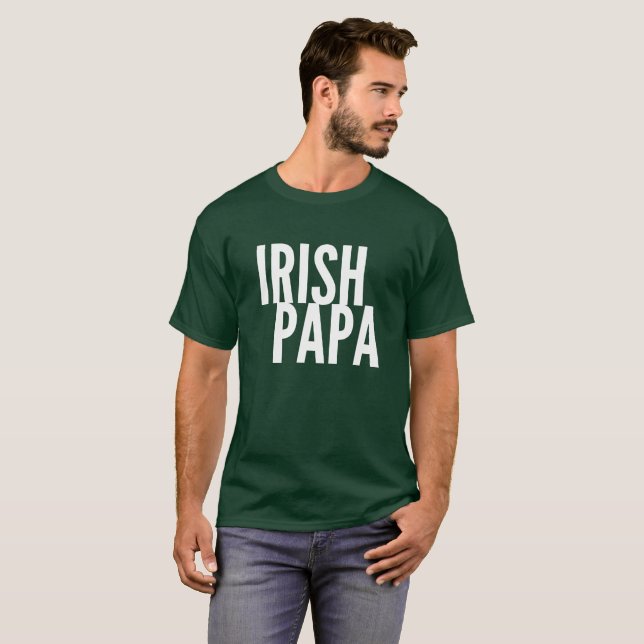 Camiseta Papá irlandesa (Frente Completa)