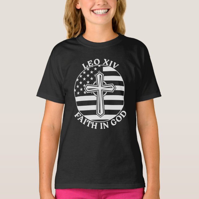 Camiseta Papa Leão 16º Leão XIV (Frente)