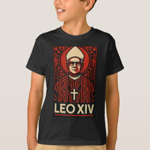 Camiseta Papa Leão Xiv - Design Cristão Catão-Gráfico Negri