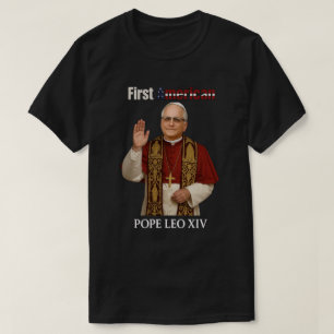 Camiseta Papa Leão XIV: Primeiro Papa Americano   Sátira Re