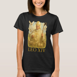 Camiseta Papa Leo Xiv Doves - Cristã Fé Católica Insp