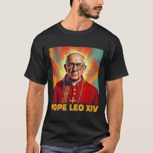 Camiseta Papa Leo Xiv Novo Papa Americano 2025 Engraçado