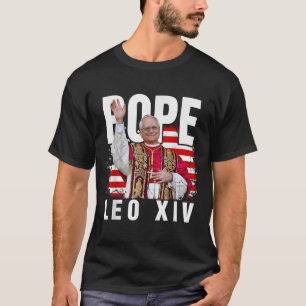 Camiseta Papa Leo Xiv Novo Papa Primeiro Papa Pavilhão Amer