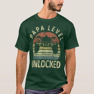 Camiseta Papa Level Unlocked, Gaming Video Game Dad, Funny