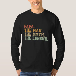 Camiseta Papa Man Mito Legenda Para Meninas Engraçado Padre