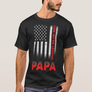 Camiseta Papa Man Myend Vintage Para Pai De Mens Pai