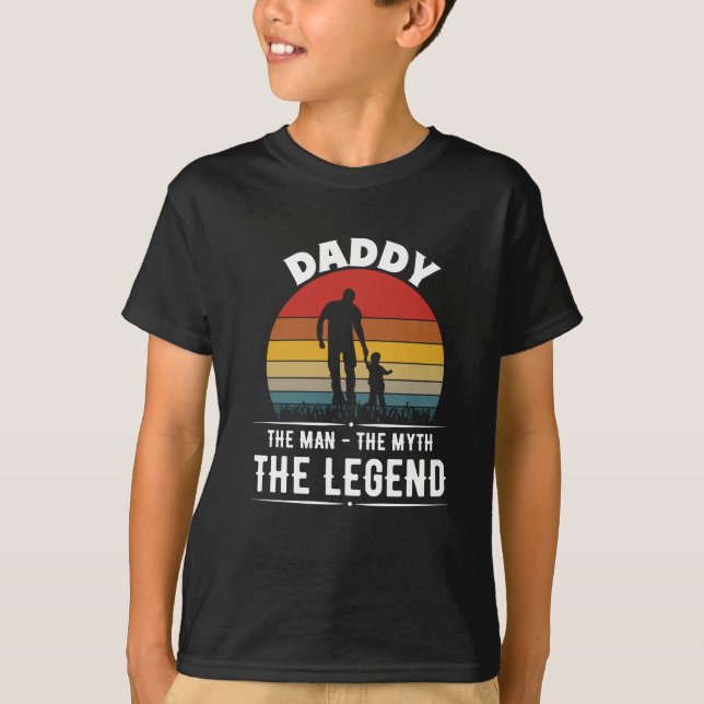 Camiseta Papa Man Myth Legend (Frente)