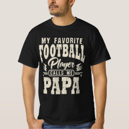Camiseta Papa Meu Jogador de Futebol Favorito Me Liga
