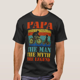 Camiseta Papá O Homem O Mito A Piada Da Pai Da Lenda