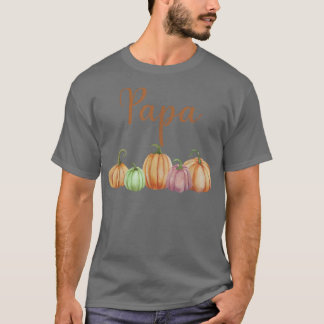 Camiseta Papa of Little Pumpkin First Birthday Autumn Pumpk