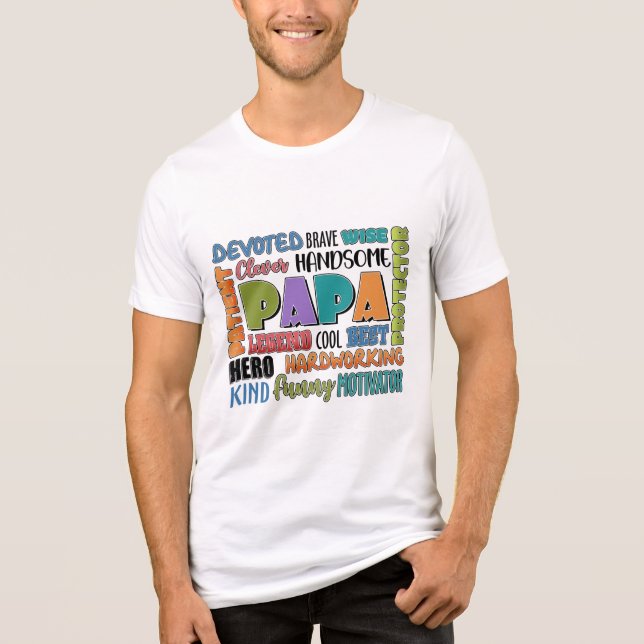 Camiseta Papá - Os Muitos Chapéus Que Ele Veste (Frente)