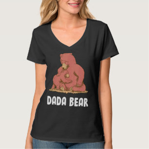 Camiseta Papá Pai Bear Crianças Filha Filho Papá Urso