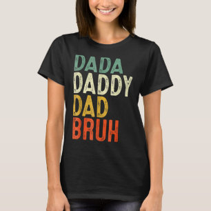 Camiseta Papá Pai Bruh Pai E Eu Dia de os pais Vin