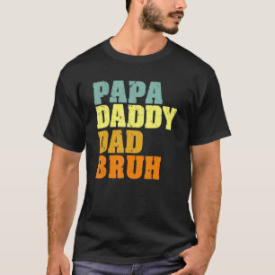 Camiseta Papá Pai Bruh Que Ama De Filho Meninos Fathe