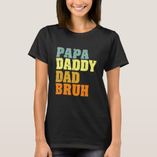 Camiseta Papá Pai Bruh Que Ama Do Filho Meninos Pai