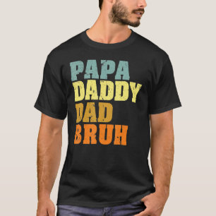 Camiseta Papá Pai Bruh Que Ama Do Filho Meninos Pai