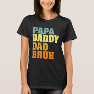 Camiseta Papá Pai Bruh Que Ama Do Filho Meninos Pai