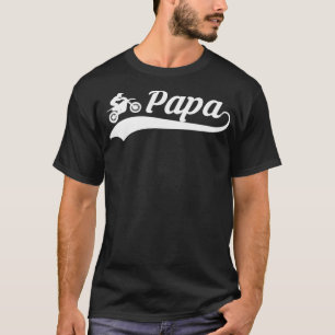 Camiseta Papá Pai Dirt Bike Riding Motocross Biker
