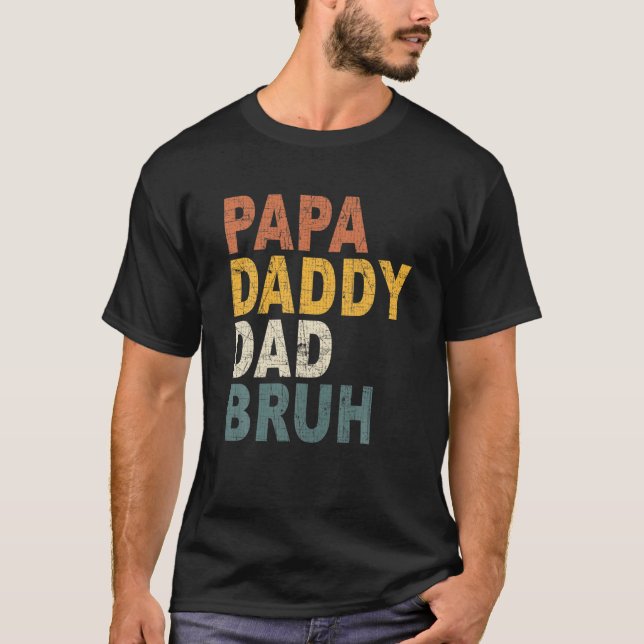 Camiseta Papa Pai Pai Bruh (Frente)