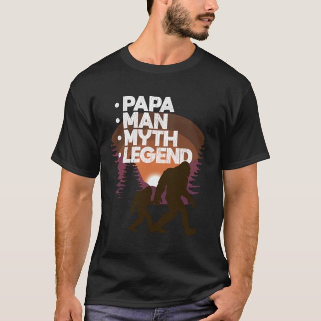 Camiseta Papá - Papa Man Myend Legend (Frente)