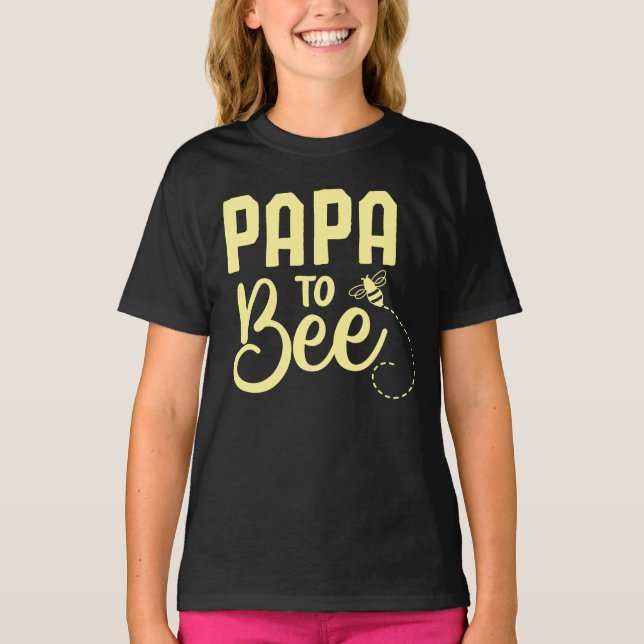 Camiseta Papá Para Abelha, Correspondência Familiar (Frente)