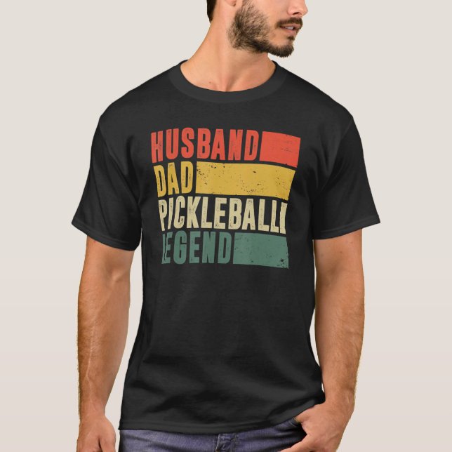 Camiseta Papa Pickleball Funny Husband Legenda do Pai Vinta (Frente)