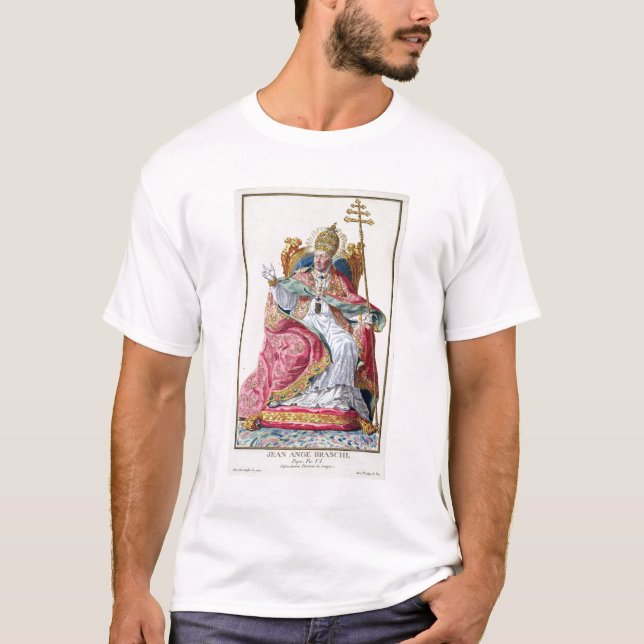 Camiseta Papa Pius VI (1717-99) 'de DES Estampes de (Frente)