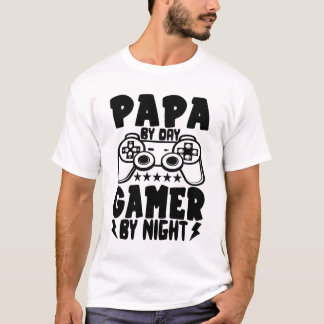 Camiseta Papá por Dia Jogador por Noite