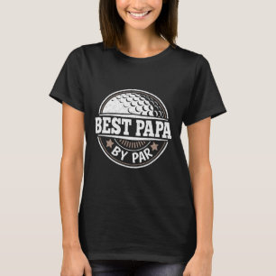Camiseta Papa Por Par Vintage Jogador de Golfe Pai Pais Pai
