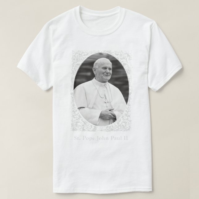 Camiseta Papa Santo João Paulo II (Frente do Design)